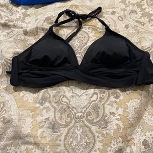 black bikini top